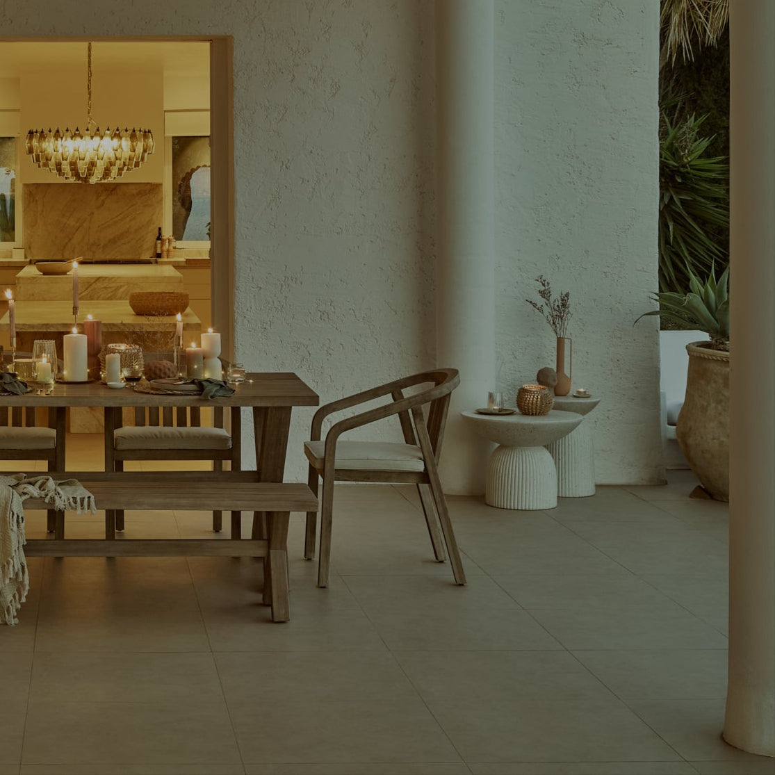 Zaliki Concrete Garden Coffee Table - Pearl Terrazzo - Image 3