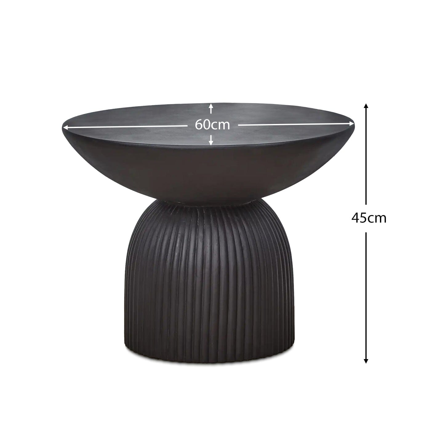 Zaliki Black Concrete Coffee Table - Image 9