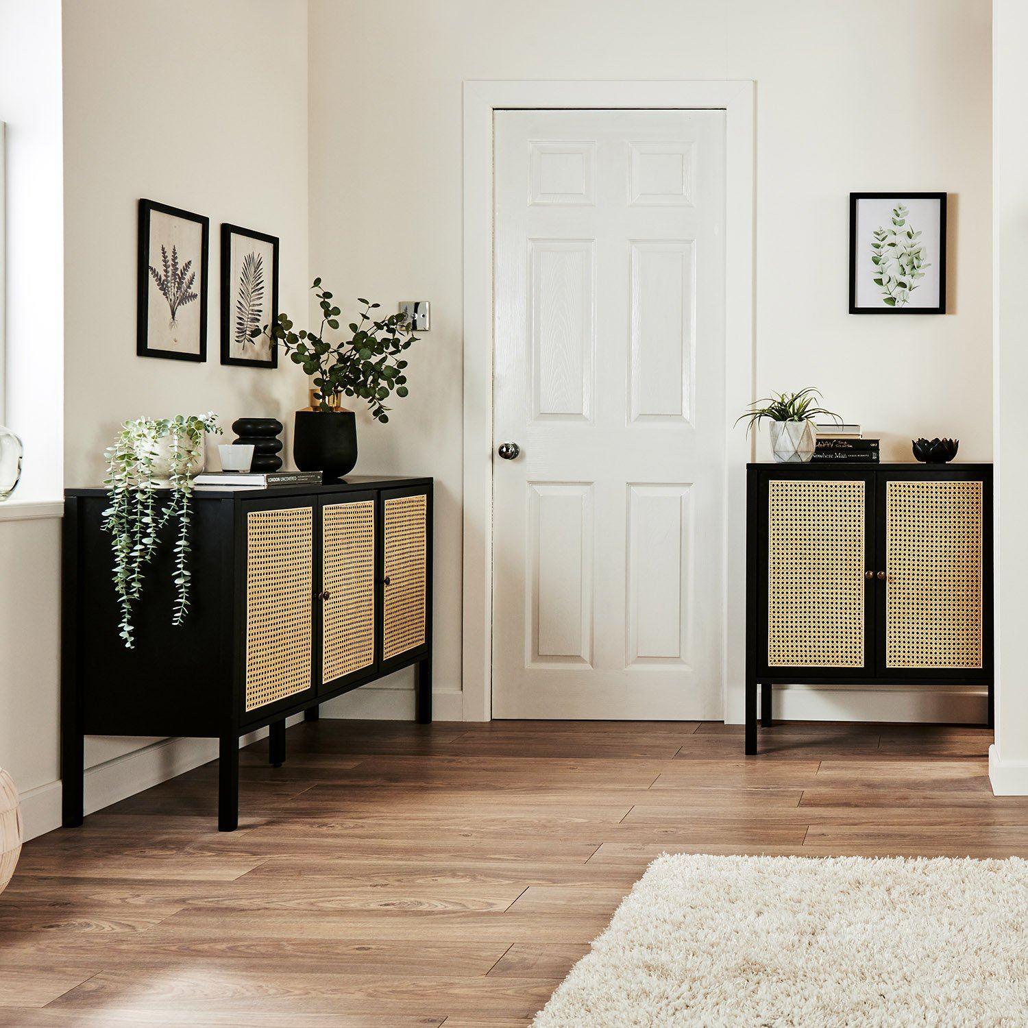 Charlie Sideboard - Cane Front - Black - Image 6