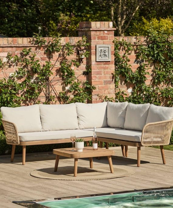 Eaden Rope Corner Coffee Set - Natural