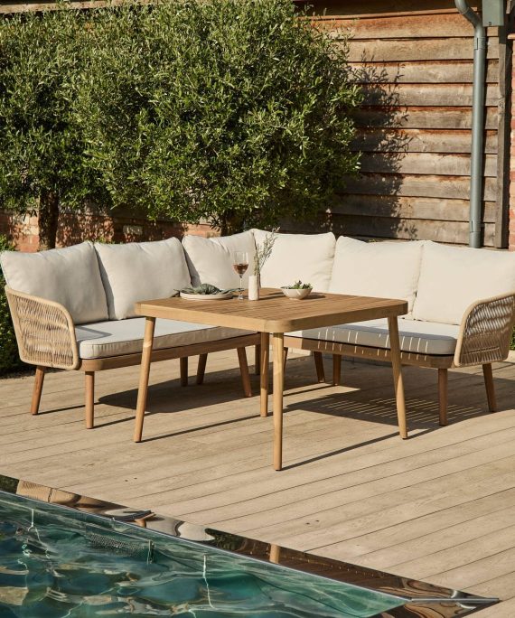 Eaden Rope Corner Dining Set - Natural