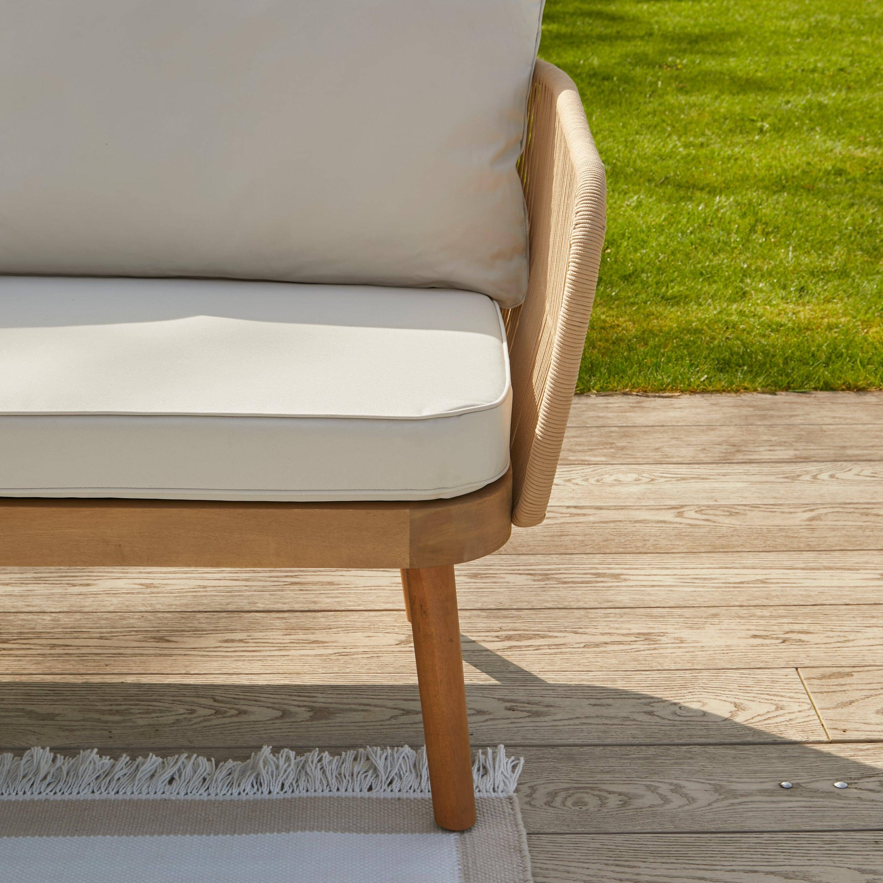 Eaden Rope Corner Dining Set - Natural - Image 11