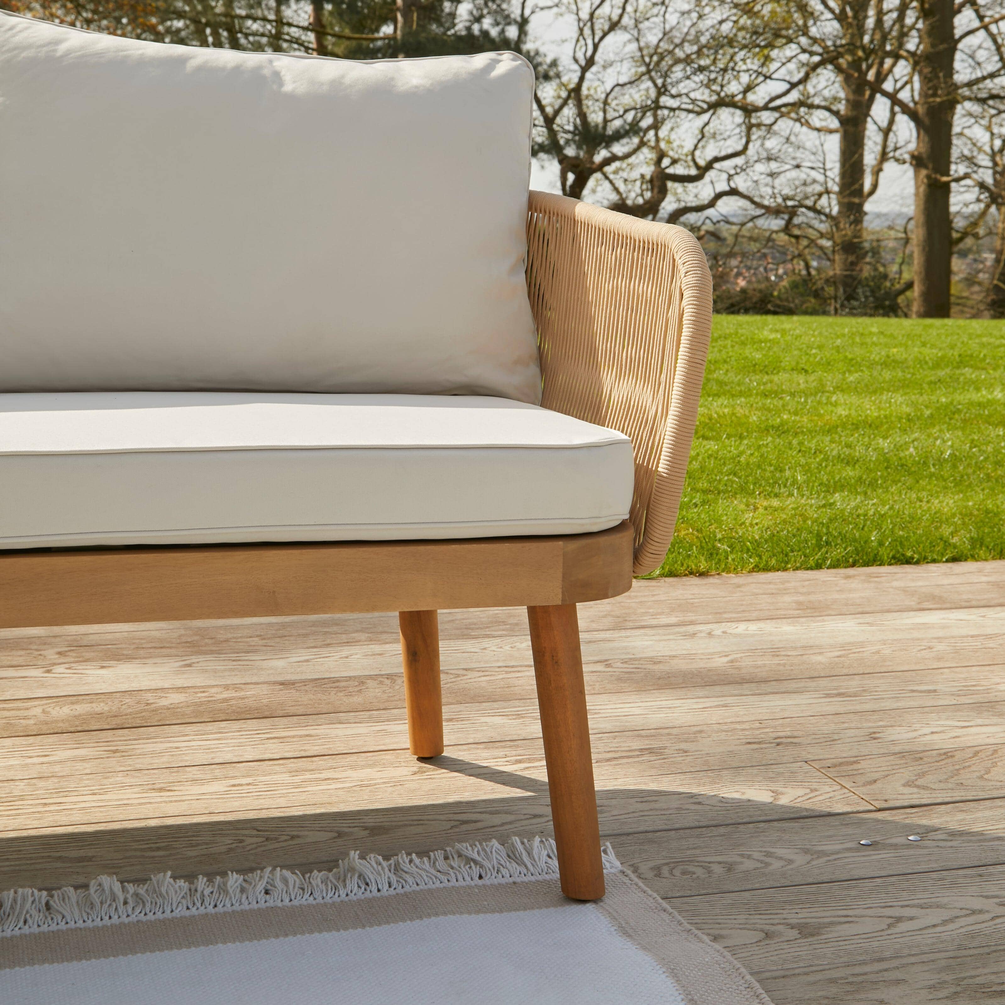 Eaden Rope Corner Dining Set - Natural - Image 12