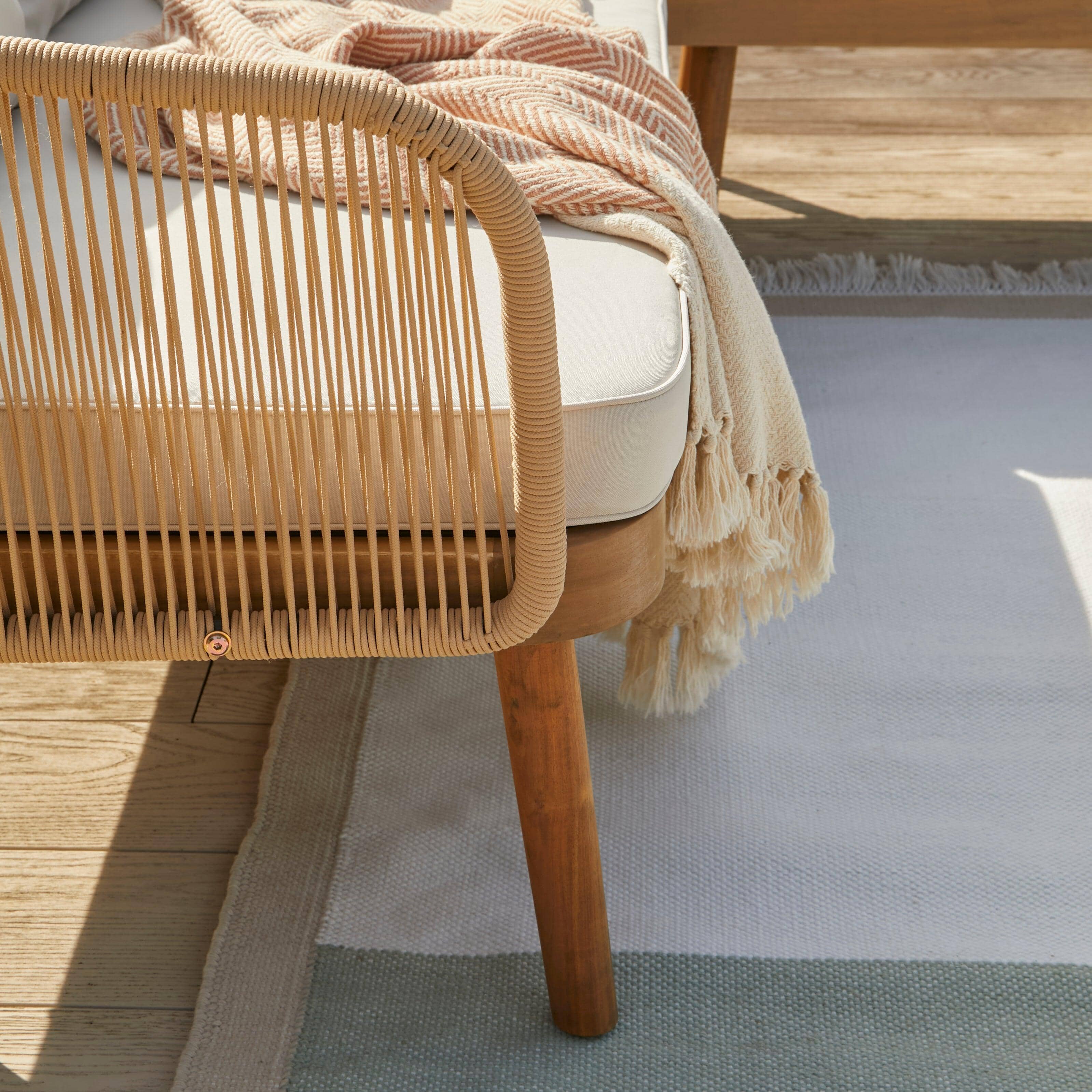 Eaden Rope Corner Dining Set - Natural - Image 7