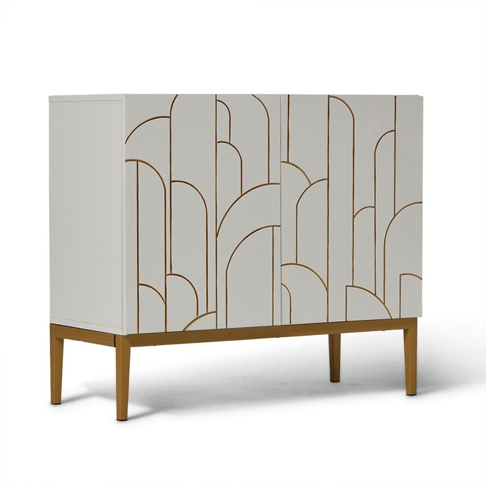 Gatsby 2 Door Small Sideboard - Snow White - Image 3