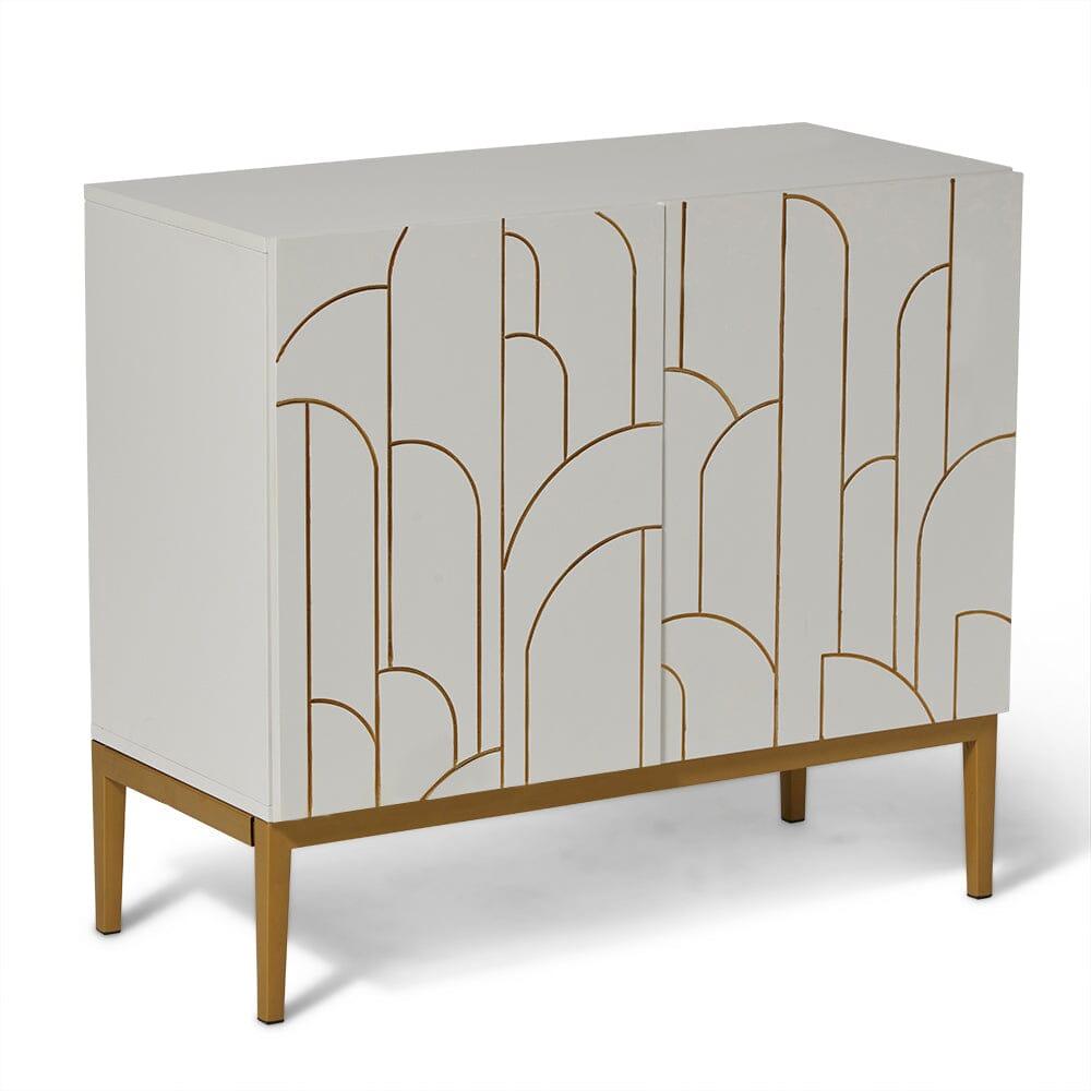 Gatsby 2 Door Small Sideboard - Snow White - Image 5