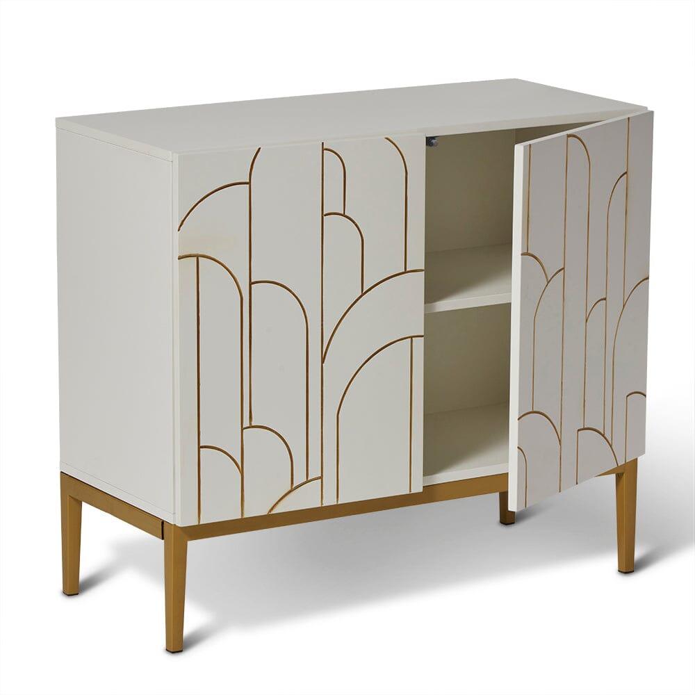 Gatsby 2 Door Small Sideboard - Snow White - Image 6