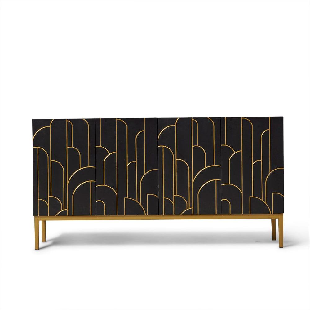 Gatsby Large 4 Door Sideboard – Noir Black - Image 4