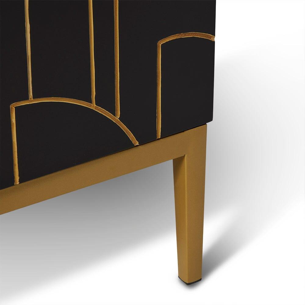 Gatsby Large 4 Door Sideboard – Noir Black - Image 9