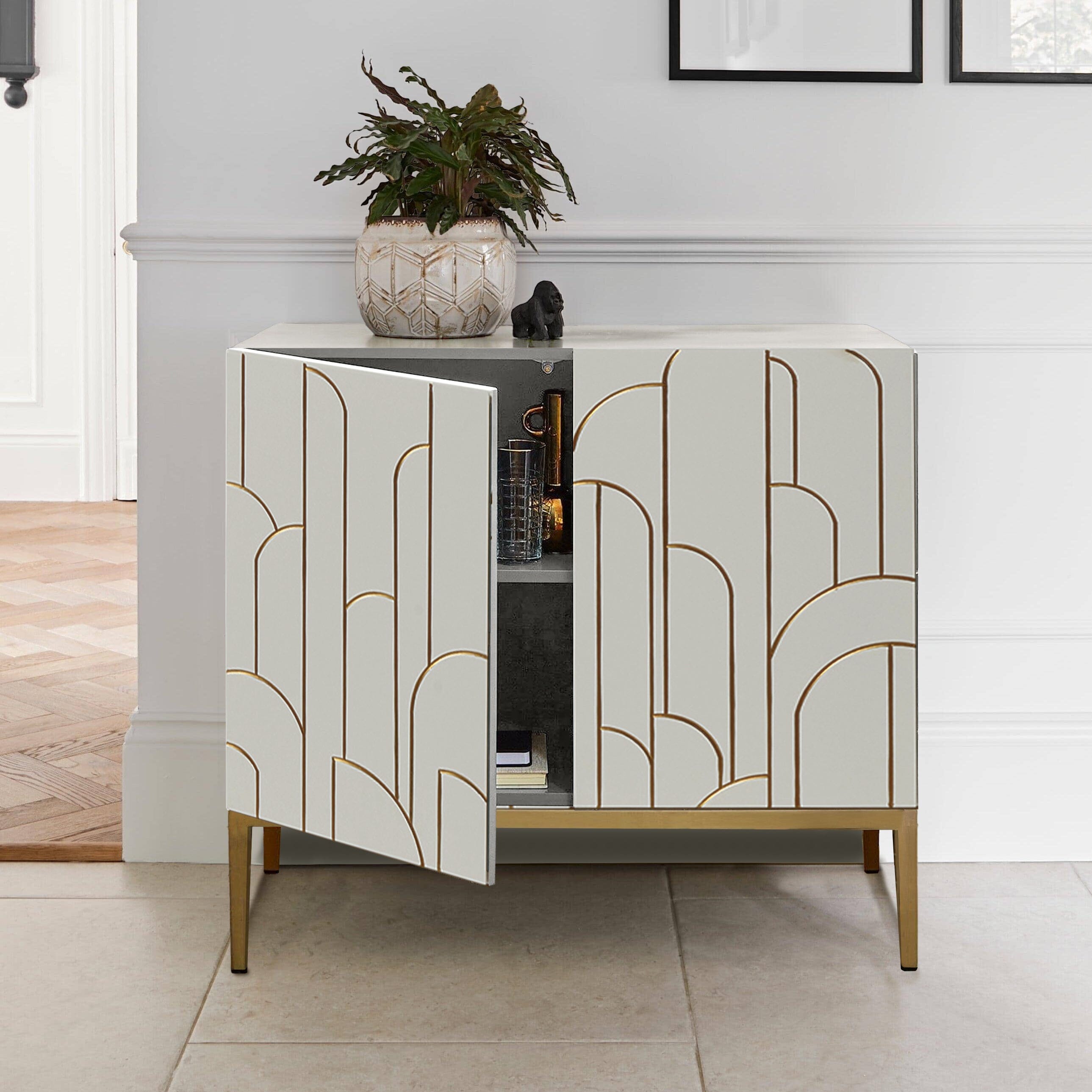 Gatsby 2 Door Small Sideboard - Snow White - Image 2
