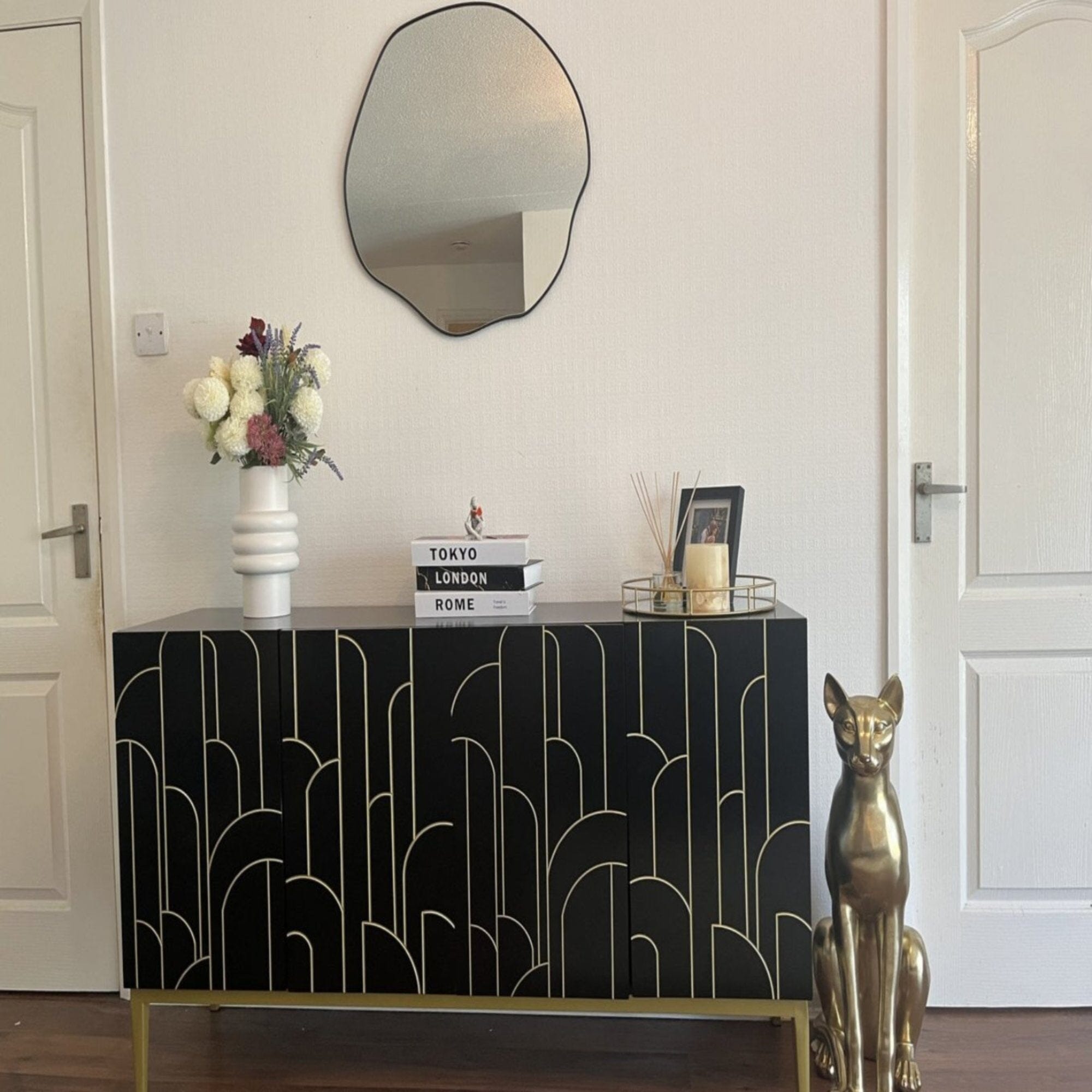 Gatsby Large 4 Door Sideboard – Noir Black - Image 3
