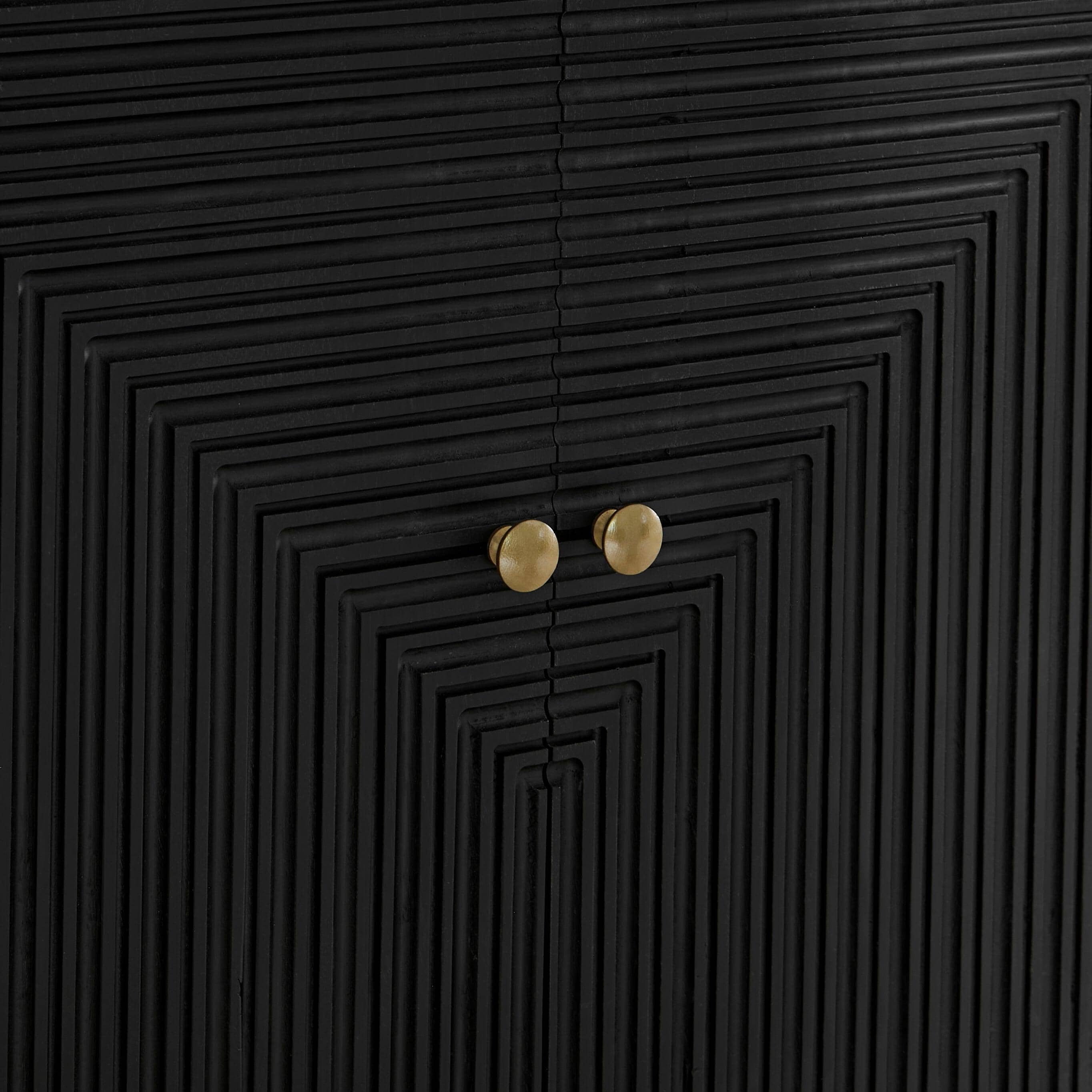 Rayna 2 Door Small Sideboard - Jet Black - Image 6