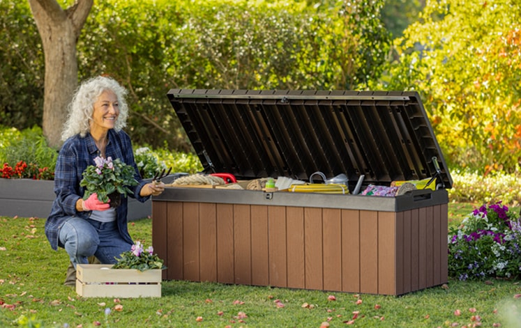 Keter Darwin 380L Storage Box - Brown - Image 3