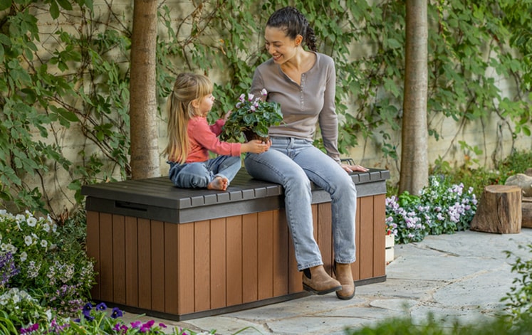 Keter Darwin 380L Storage Box - Brown - Image 2