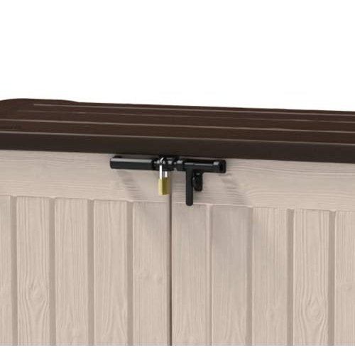 Keter Store It Out Max 1200L Outdoor Garden & Wheelie Bin Storage Shed - Beige & Brown - Image 5