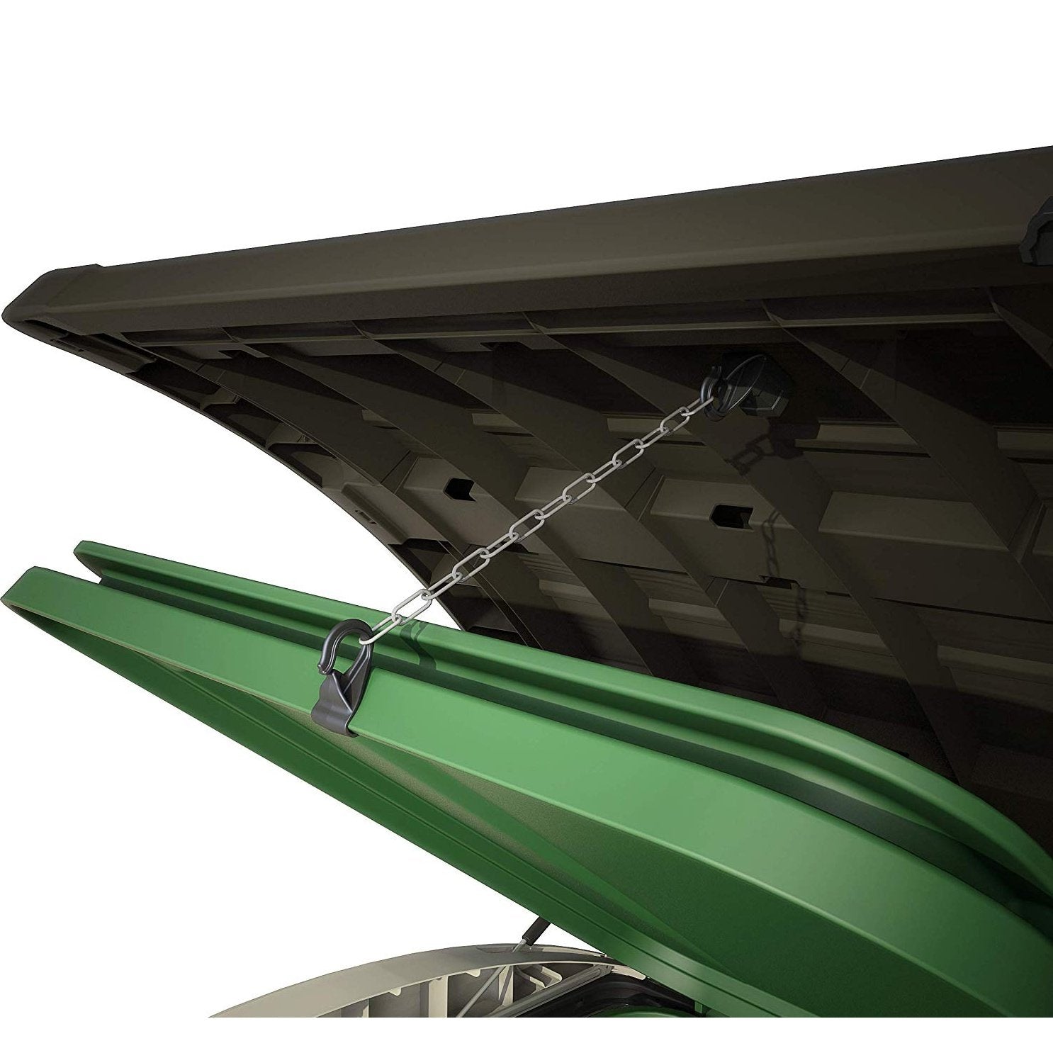 Keter Store It Out Max 1200L Outdoor Garden & Wheelie Bin Storage Shed - Beige & Brown - Image 8