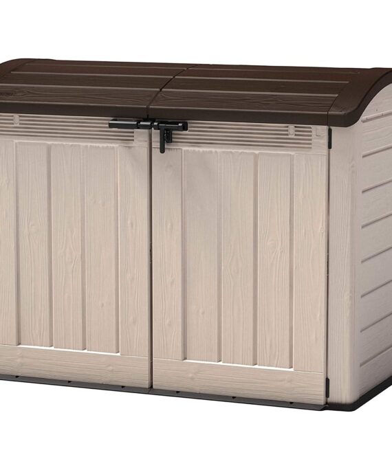 Keter Store It Out Ultra 2000L Outdoor Garden & Bike Storage Shed - Beige/Brown