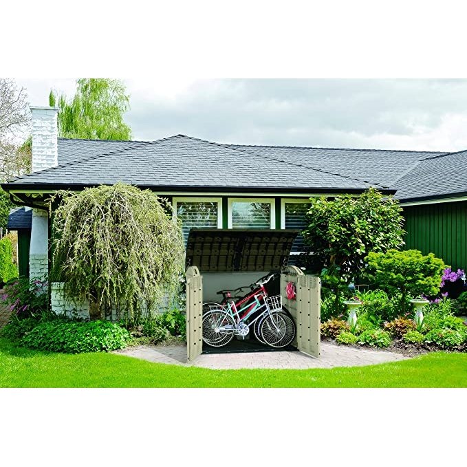 Keter Store It Out Ultra 2000L Outdoor Garden & Bike Storage Shed - Beige/Brown - Image 5